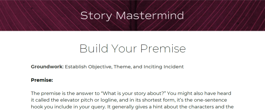 Story Mastermind Outline Preview